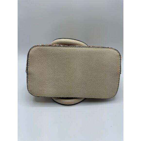 Aldo Sparkly Barland Dome Satchel Champagne - Picture 4 of 5